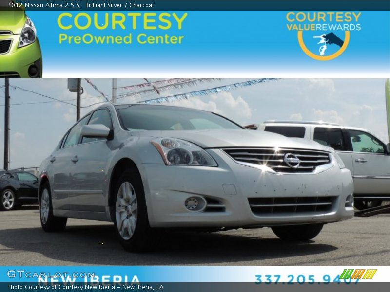 Brilliant Silver / Charcoal 2012 Nissan Altima 2.5 S