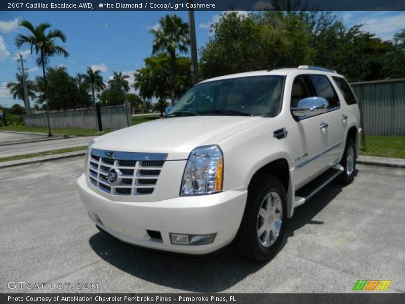 White Diamond / Cocoa/Light Cashmere 2007 Cadillac Escalade AWD