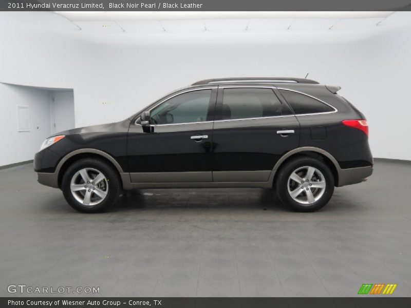 Black Noir Pearl / Black Leather 2011 Hyundai Veracruz Limited