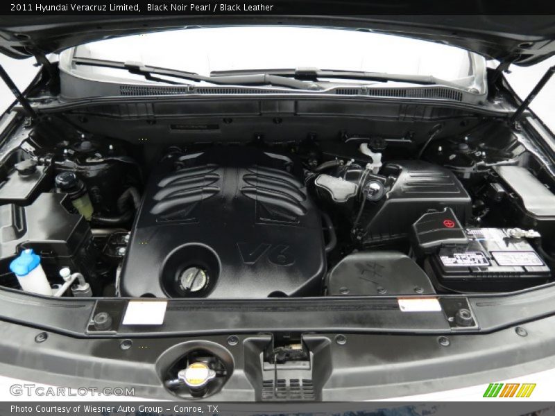 Black Noir Pearl / Black Leather 2011 Hyundai Veracruz Limited