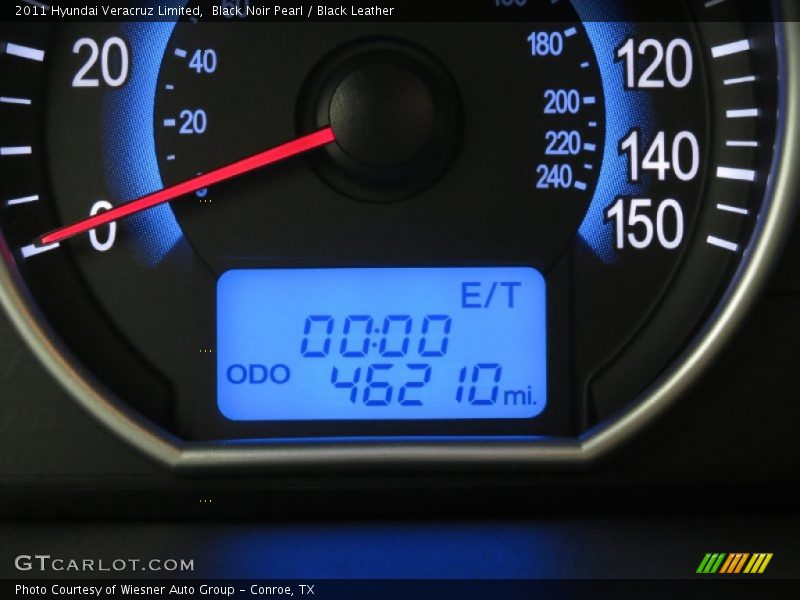 Black Noir Pearl / Black Leather 2011 Hyundai Veracruz Limited