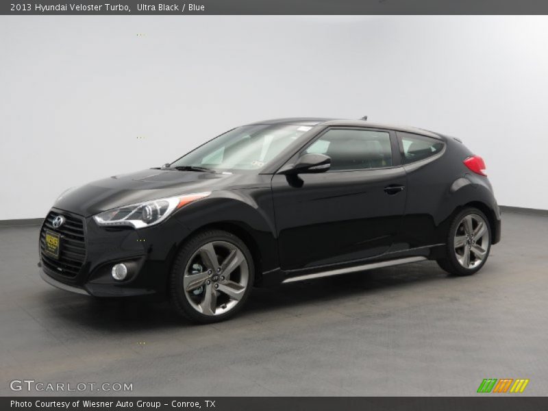 Ultra Black / Blue 2013 Hyundai Veloster Turbo