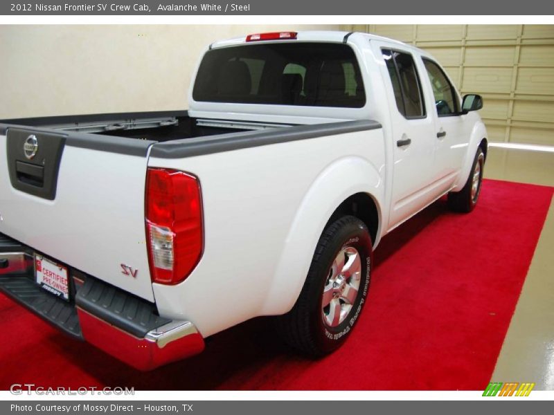 Avalanche White / Steel 2012 Nissan Frontier SV Crew Cab