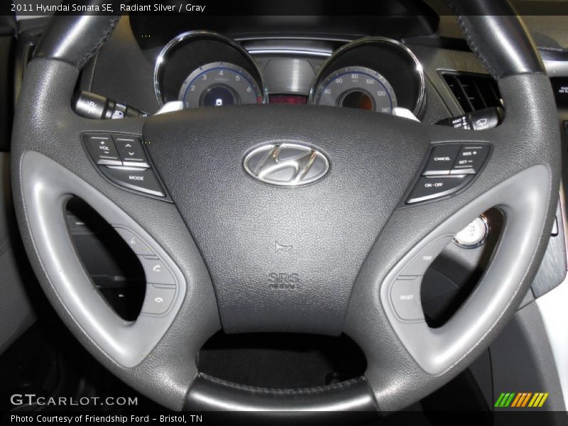 Radiant Silver / Gray 2011 Hyundai Sonata SE