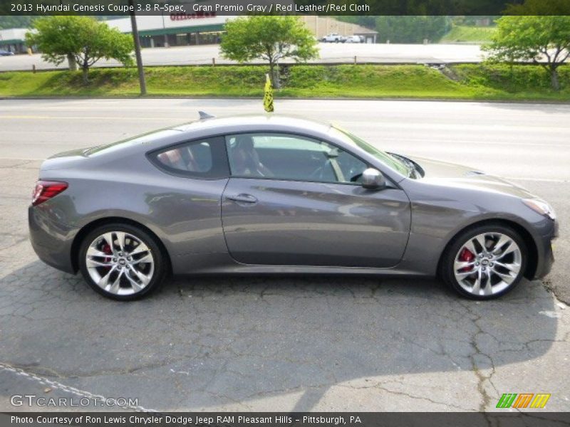 Gran Premio Gray / Red Leather/Red Cloth 2013 Hyundai Genesis Coupe 3.8 R-Spec