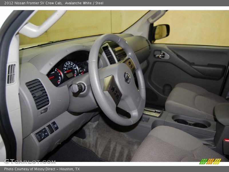 Avalanche White / Steel 2012 Nissan Frontier SV Crew Cab