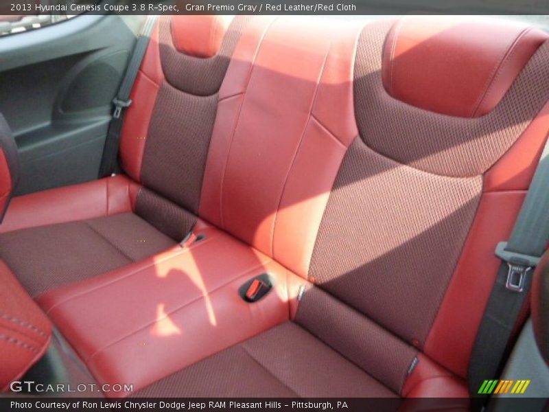 Rear Seat of 2013 Genesis Coupe 3.8 R-Spec