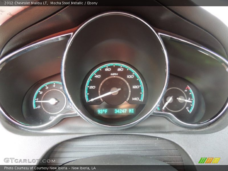 Mocha Steel Metallic / Ebony 2012 Chevrolet Malibu LT