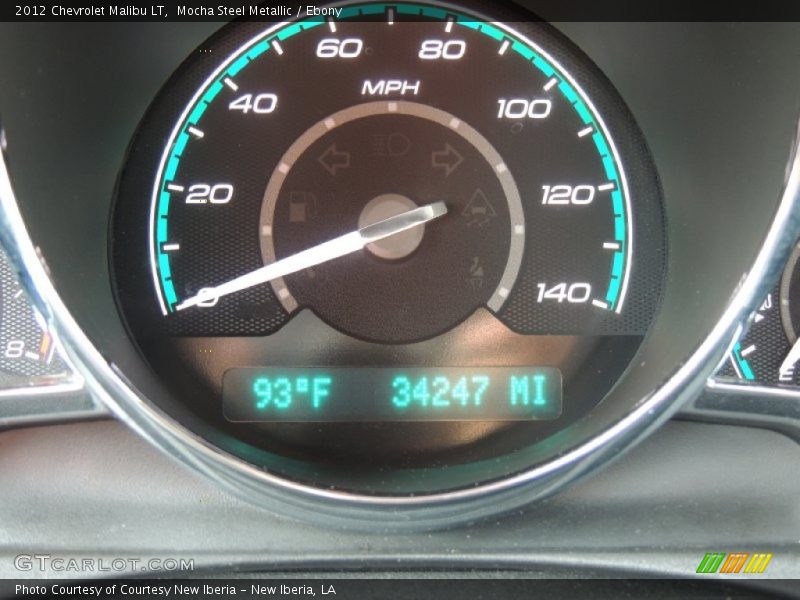 Mocha Steel Metallic / Ebony 2012 Chevrolet Malibu LT