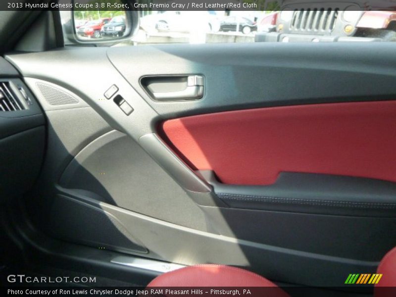 Gran Premio Gray / Red Leather/Red Cloth 2013 Hyundai Genesis Coupe 3.8 R-Spec