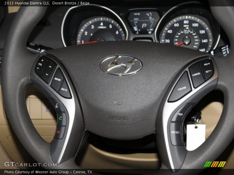 Desert Bronze / Beige 2013 Hyundai Elantra GLS