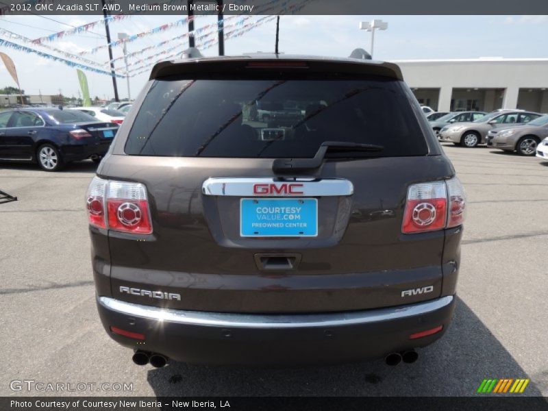 Medium Brown Metallic / Ebony 2012 GMC Acadia SLT AWD