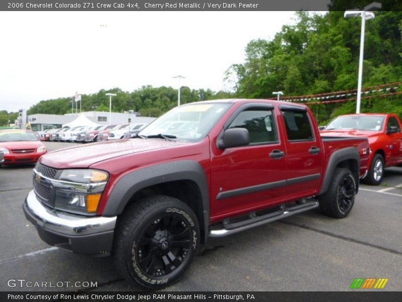 Cherry Red Metallic / Very Dark Pewter 2006 Chevrolet Colorado Z71 Crew Cab 4x4