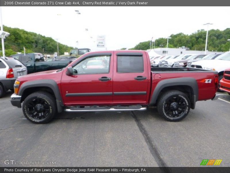 Cherry Red Metallic / Very Dark Pewter 2006 Chevrolet Colorado Z71 Crew Cab 4x4