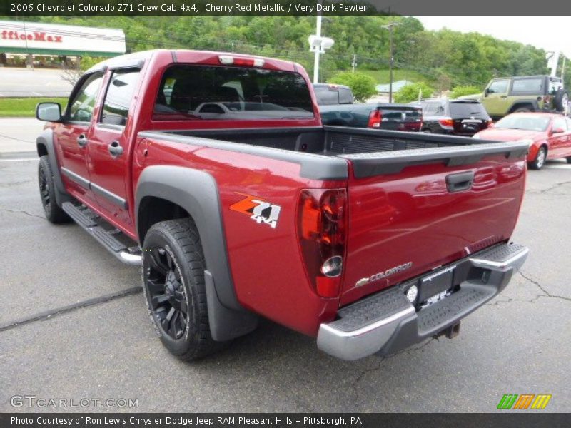 Cherry Red Metallic / Very Dark Pewter 2006 Chevrolet Colorado Z71 Crew Cab 4x4