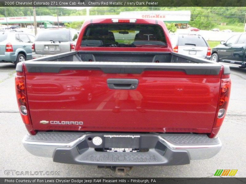 Cherry Red Metallic / Very Dark Pewter 2006 Chevrolet Colorado Z71 Crew Cab 4x4
