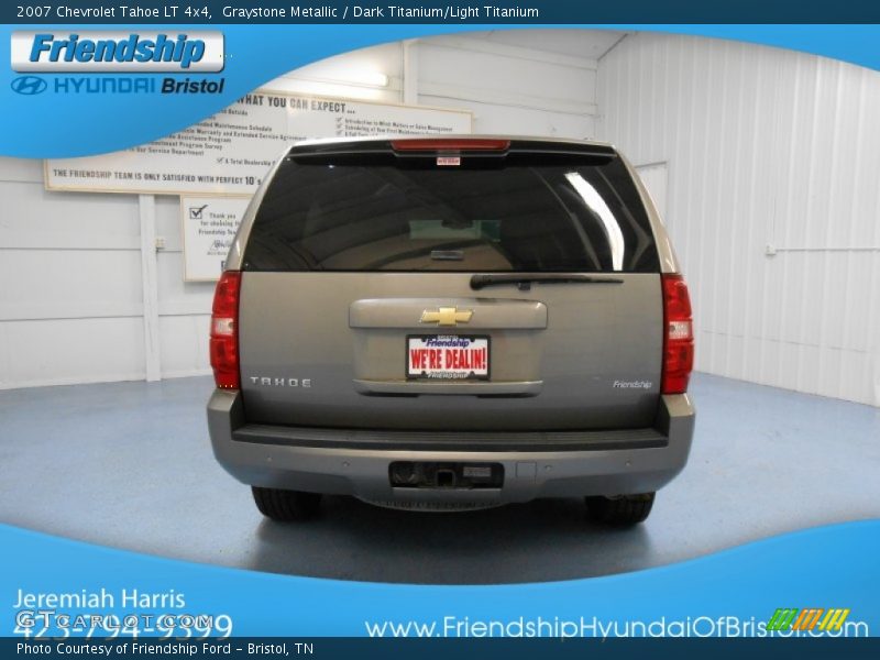Graystone Metallic / Dark Titanium/Light Titanium 2007 Chevrolet Tahoe LT 4x4