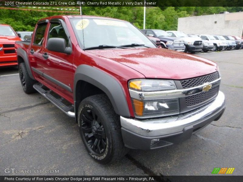 Cherry Red Metallic / Very Dark Pewter 2006 Chevrolet Colorado Z71 Crew Cab 4x4