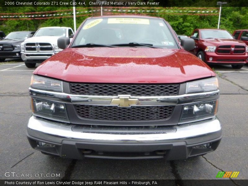 Cherry Red Metallic / Very Dark Pewter 2006 Chevrolet Colorado Z71 Crew Cab 4x4