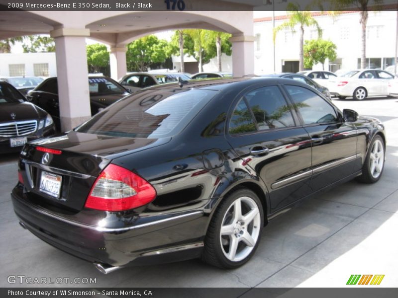 Black / Black 2009 Mercedes-Benz E 350 Sedan