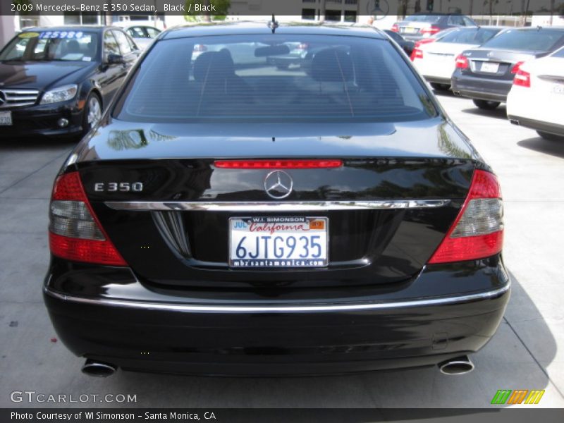 Black / Black 2009 Mercedes-Benz E 350 Sedan