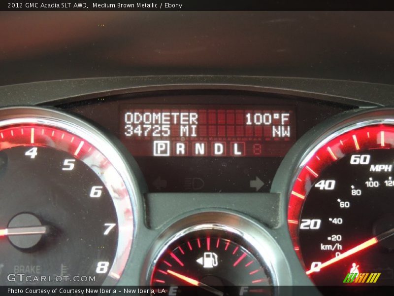 Medium Brown Metallic / Ebony 2012 GMC Acadia SLT AWD