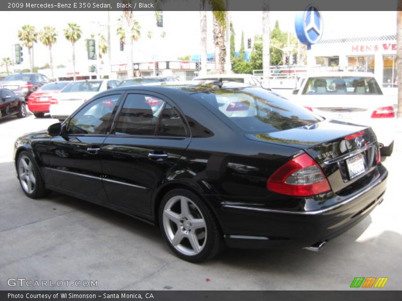 Black / Black 2009 Mercedes-Benz E 350 Sedan