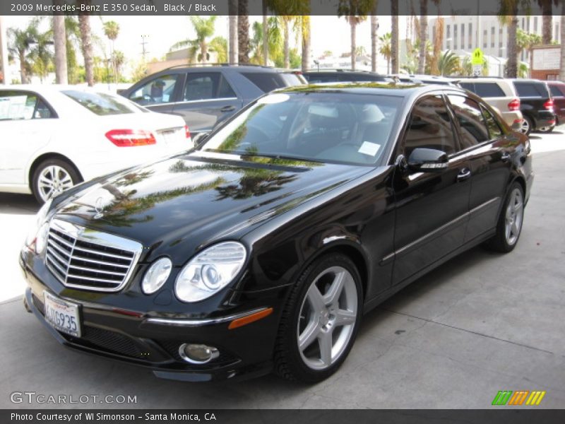 Black / Black 2009 Mercedes-Benz E 350 Sedan