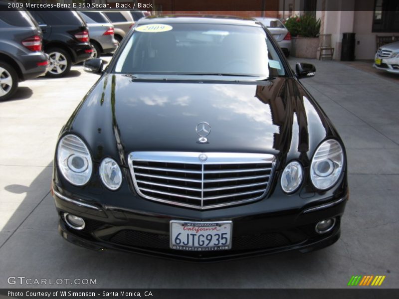 Black / Black 2009 Mercedes-Benz E 350 Sedan
