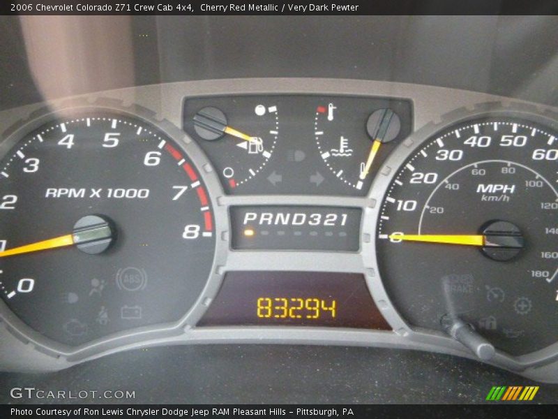 Cherry Red Metallic / Very Dark Pewter 2006 Chevrolet Colorado Z71 Crew Cab 4x4