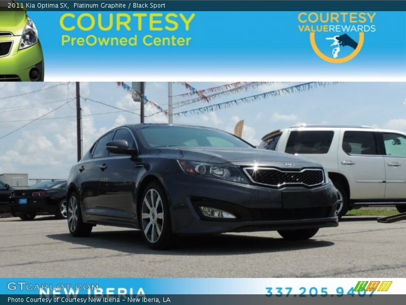 Platinum Graphite / Black Sport 2011 Kia Optima SX