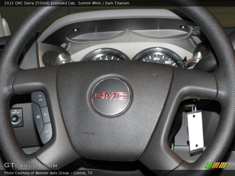 Summit White / Dark Titanium 2013 GMC Sierra 2500HD Extended Cab