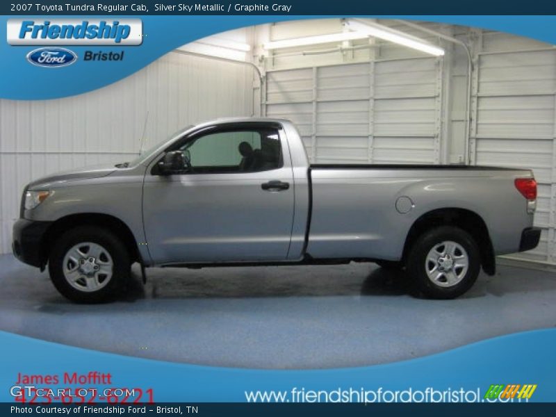 Silver Sky Metallic / Graphite Gray 2007 Toyota Tundra Regular Cab