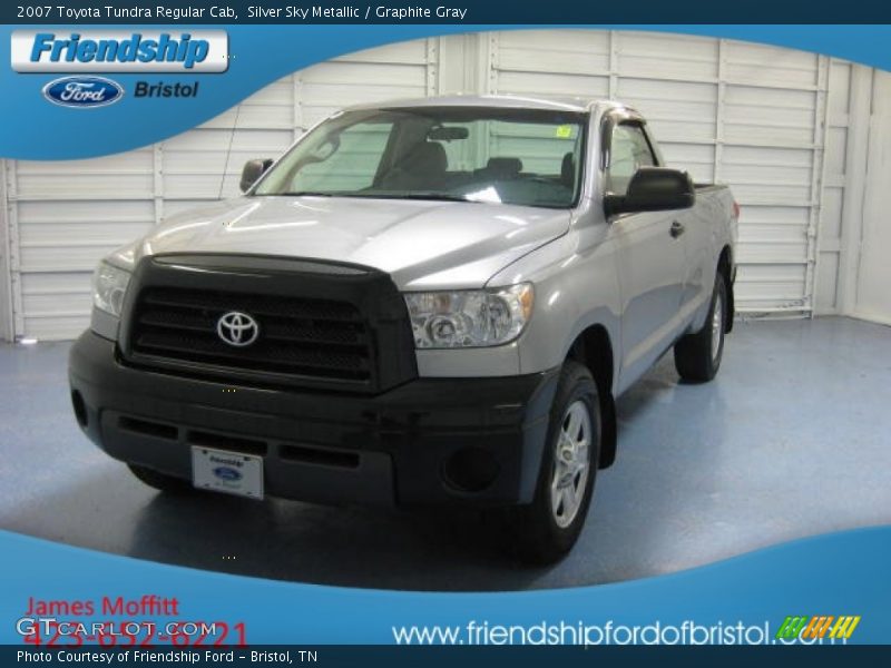 Silver Sky Metallic / Graphite Gray 2007 Toyota Tundra Regular Cab
