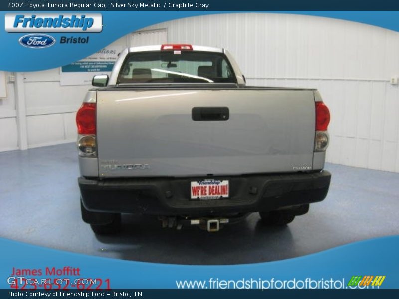 Silver Sky Metallic / Graphite Gray 2007 Toyota Tundra Regular Cab