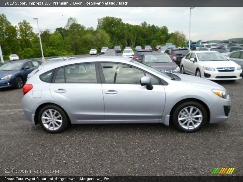 Ice Silver Metallic / Black 2013 Subaru Impreza 2.0i Premium 5 Door