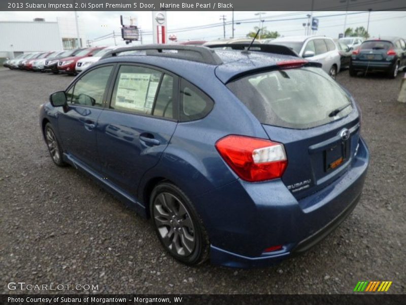 Marine Blue Pearl / Black 2013 Subaru Impreza 2.0i Sport Premium 5 Door