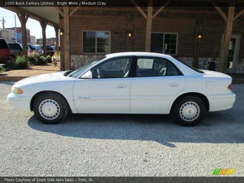 Bright White / Medium Gray 2000 Buick Century Limited