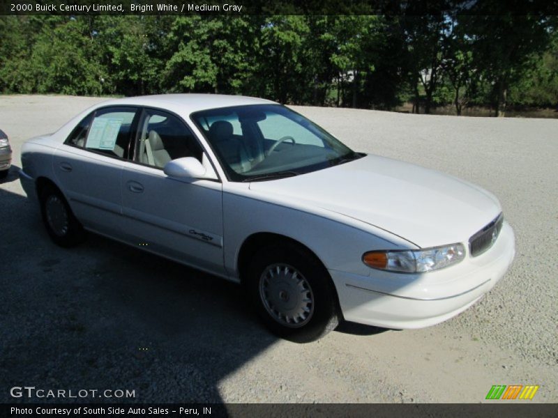 Bright White / Medium Gray 2000 Buick Century Limited