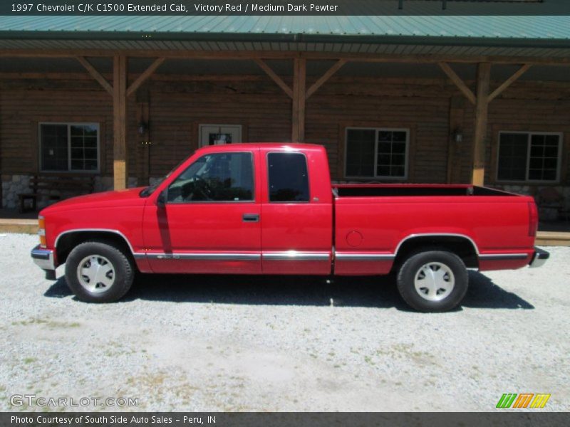 Victory Red / Medium Dark Pewter 1997 Chevrolet C/K C1500 Extended Cab