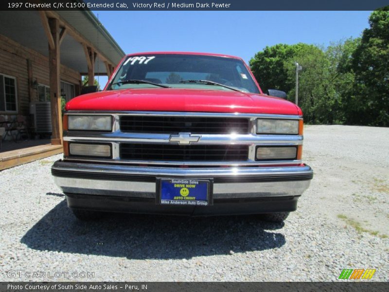 Victory Red / Medium Dark Pewter 1997 Chevrolet C/K C1500 Extended Cab