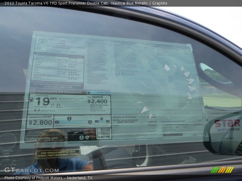 Nautical Blue Metallic / Graphite 2013 Toyota Tacoma V6 TRD Sport Prerunner Double Cab
