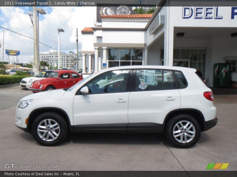 Candy White / Charcoal 2011 Volkswagen Tiguan S
