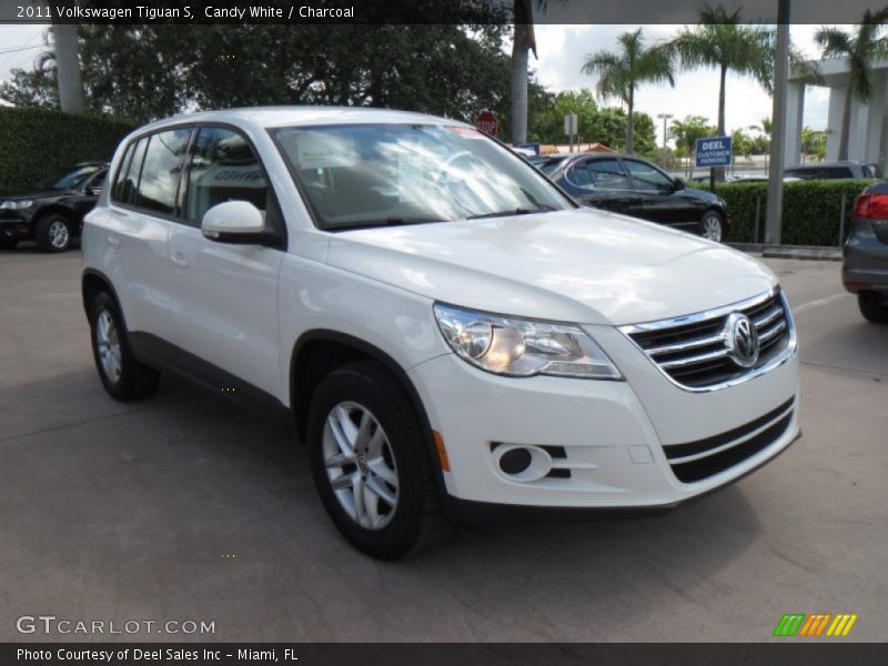Candy White / Charcoal 2011 Volkswagen Tiguan S