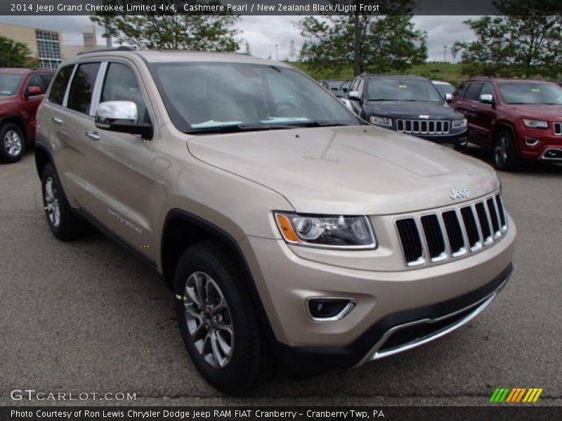 Cashmere Pearl / New Zealand Black/Light Frost 2014 Jeep Grand Cherokee Limited 4x4