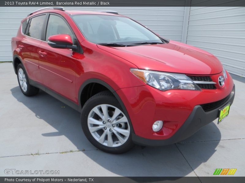 Barcelona Red Metallic / Black 2013 Toyota RAV4 Limited