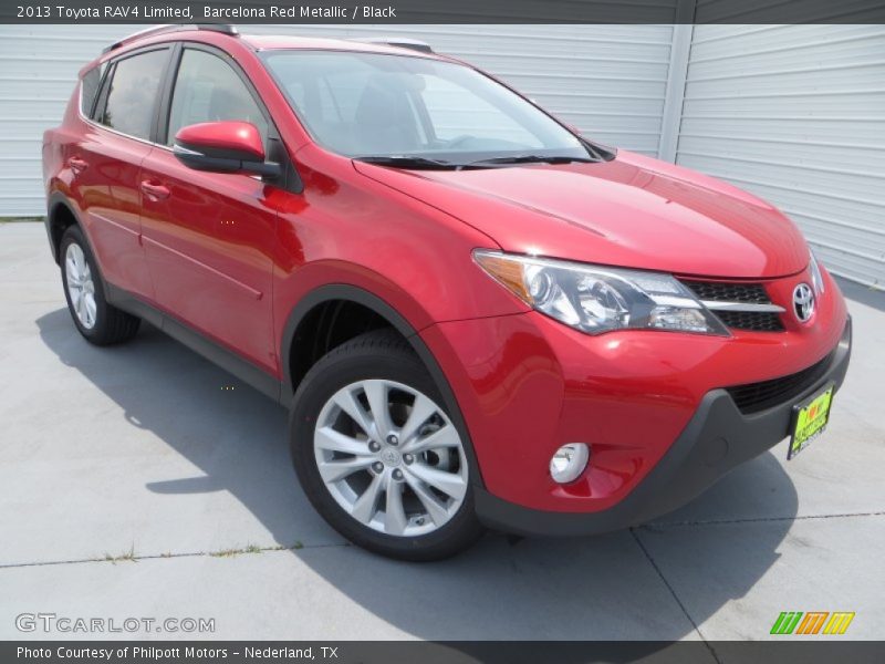 Barcelona Red Metallic / Black 2013 Toyota RAV4 Limited