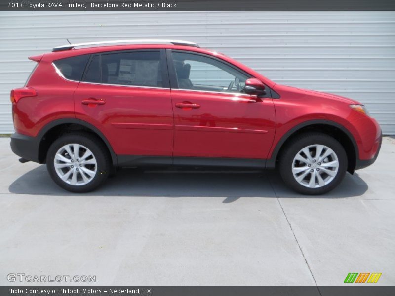 Barcelona Red Metallic / Black 2013 Toyota RAV4 Limited