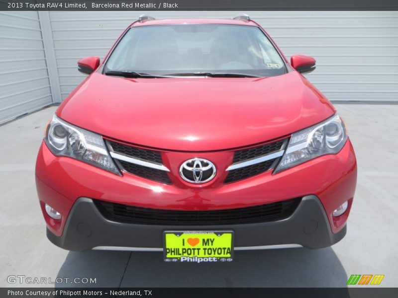 Barcelona Red Metallic / Black 2013 Toyota RAV4 Limited