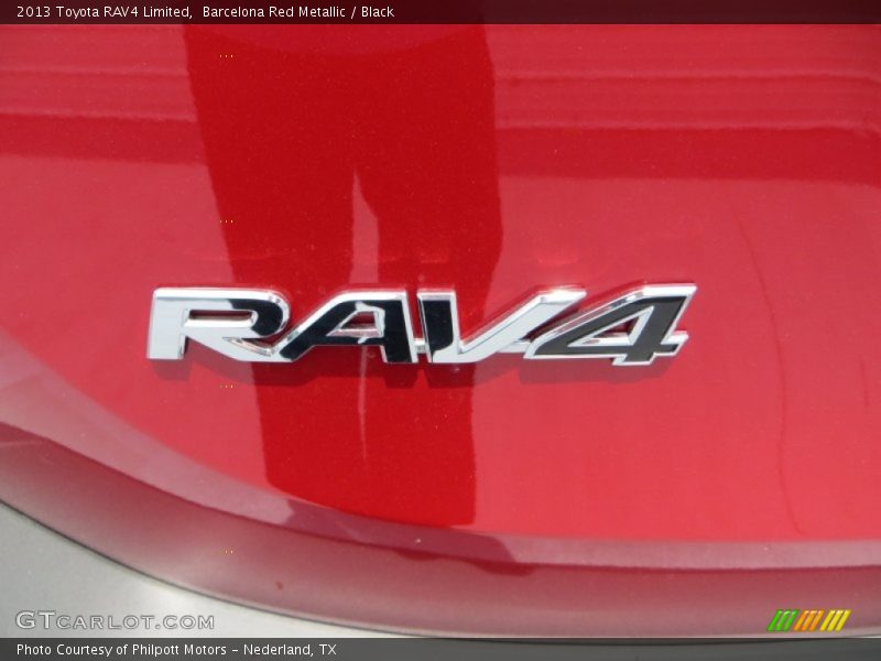 Barcelona Red Metallic / Black 2013 Toyota RAV4 Limited